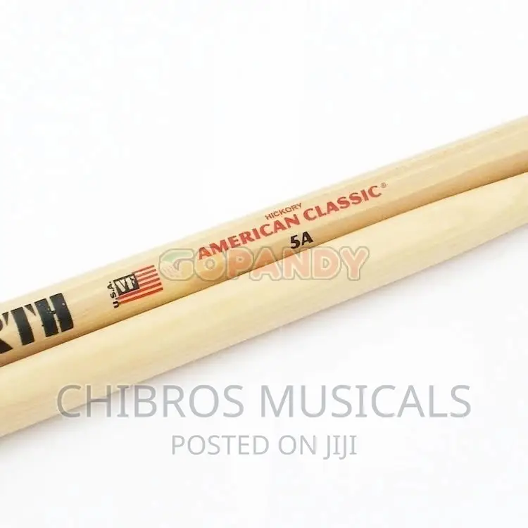 Vic Firth 5A American Classic Hickory Wood Tip Drum Sticks