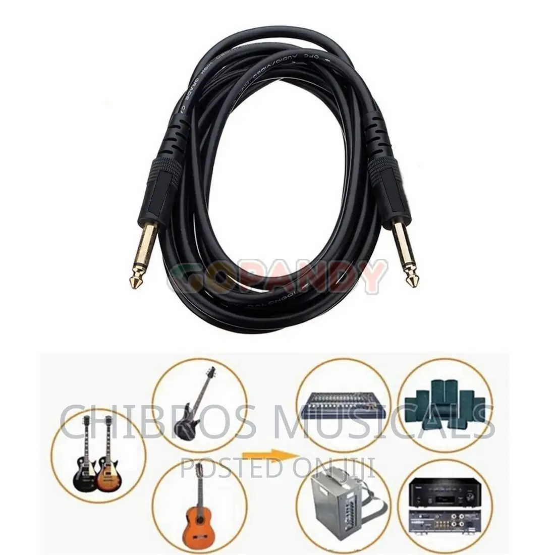 TRS Jack to TRS Jack Guitar/Instrument Cable