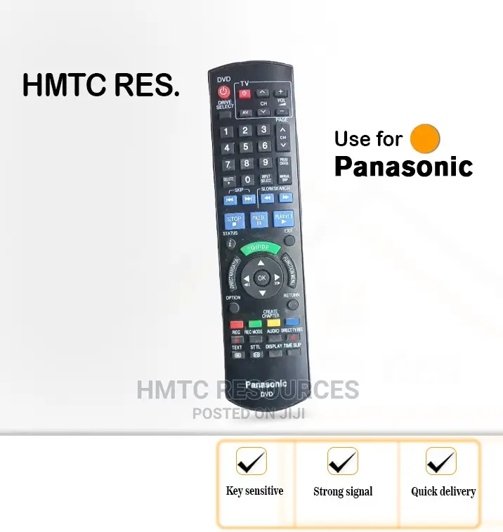 Panasonic Bluray DVD Recorder, Remote Control