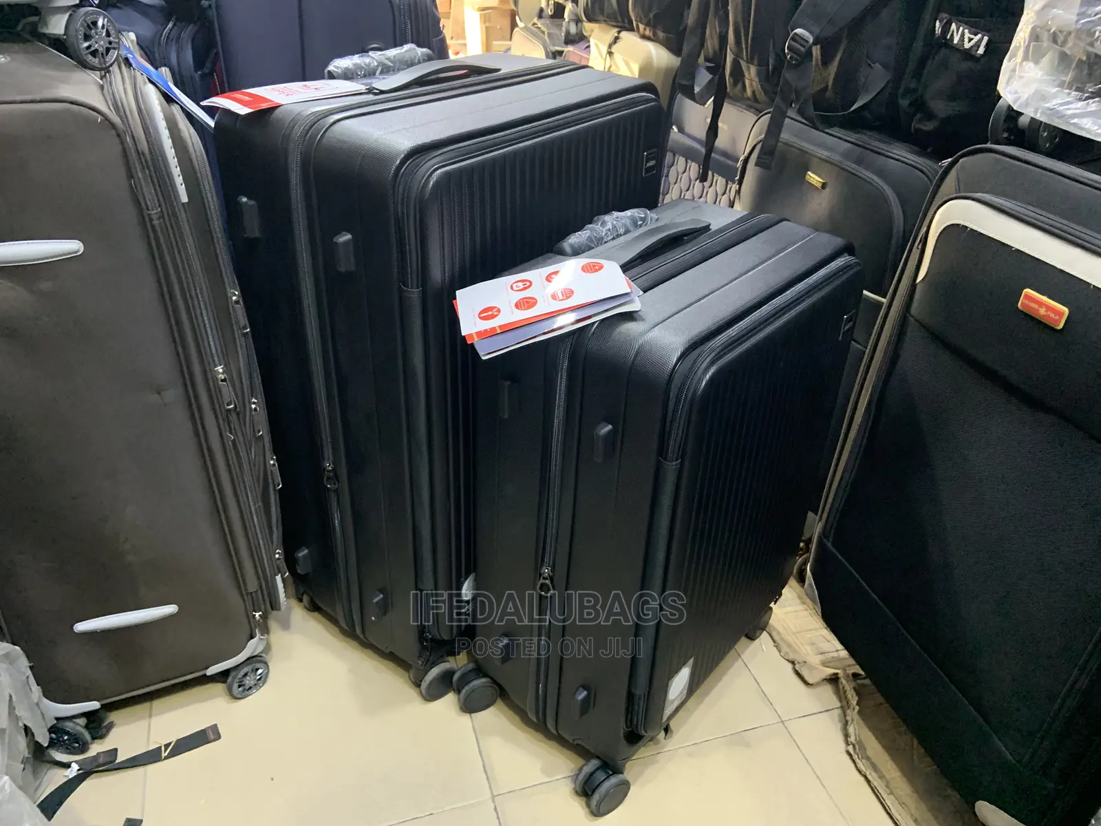 Set of 2 Quality Imported Expandable Plastic Traveling Bag