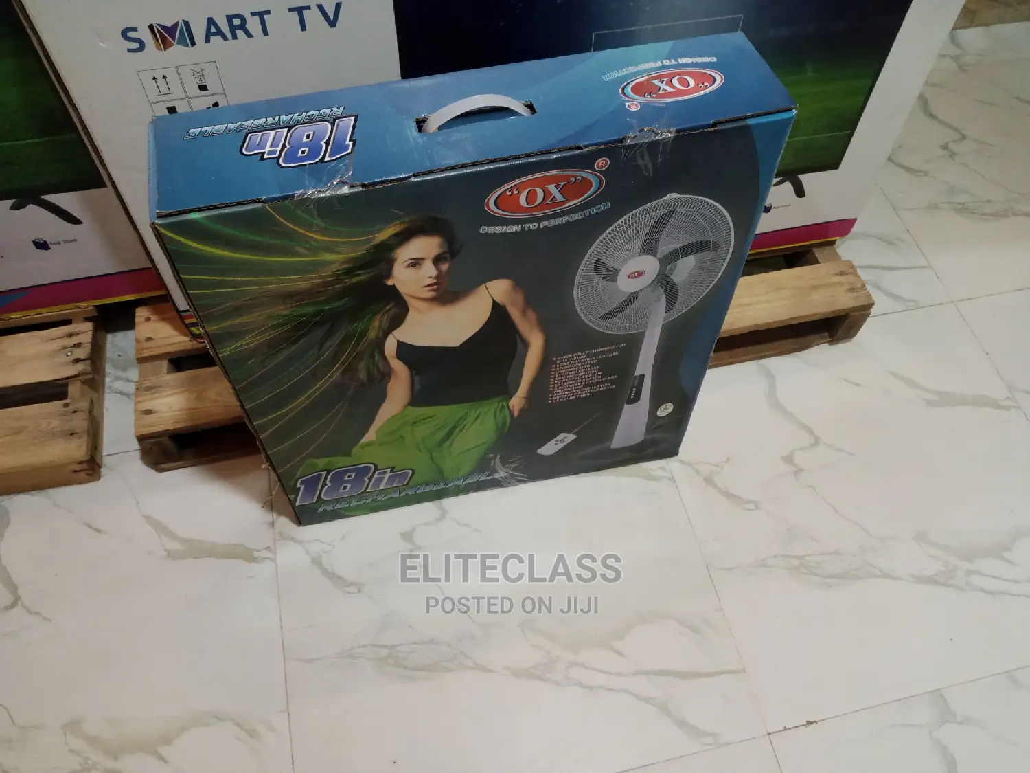 Ox 18 Inches Rechargeable Fan -Brand New