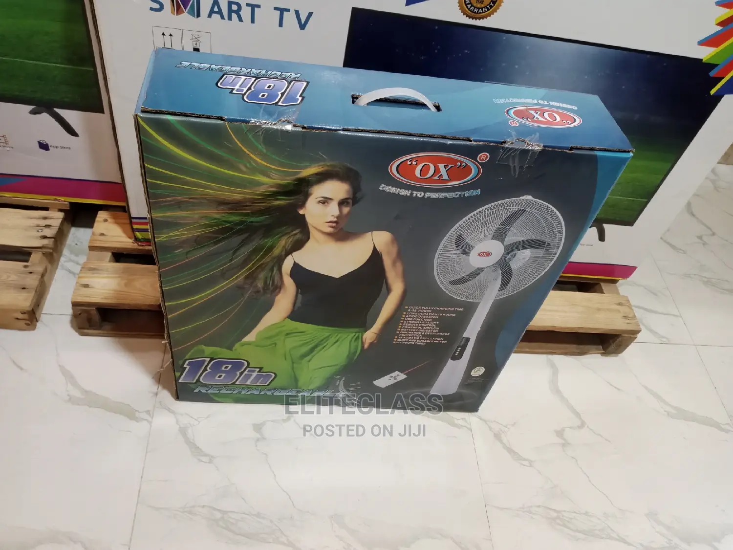 18 Inches Ox Rechargeable Standing Fan