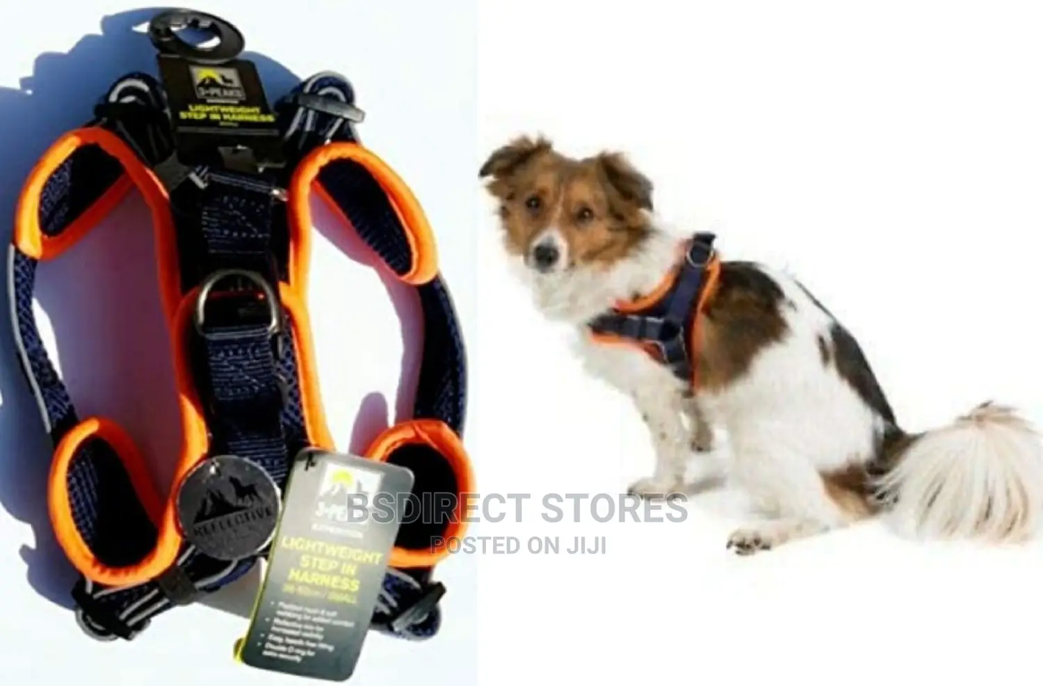 3 Peaks ORANGE LARGE Lightweight Step- In Reflective Harness