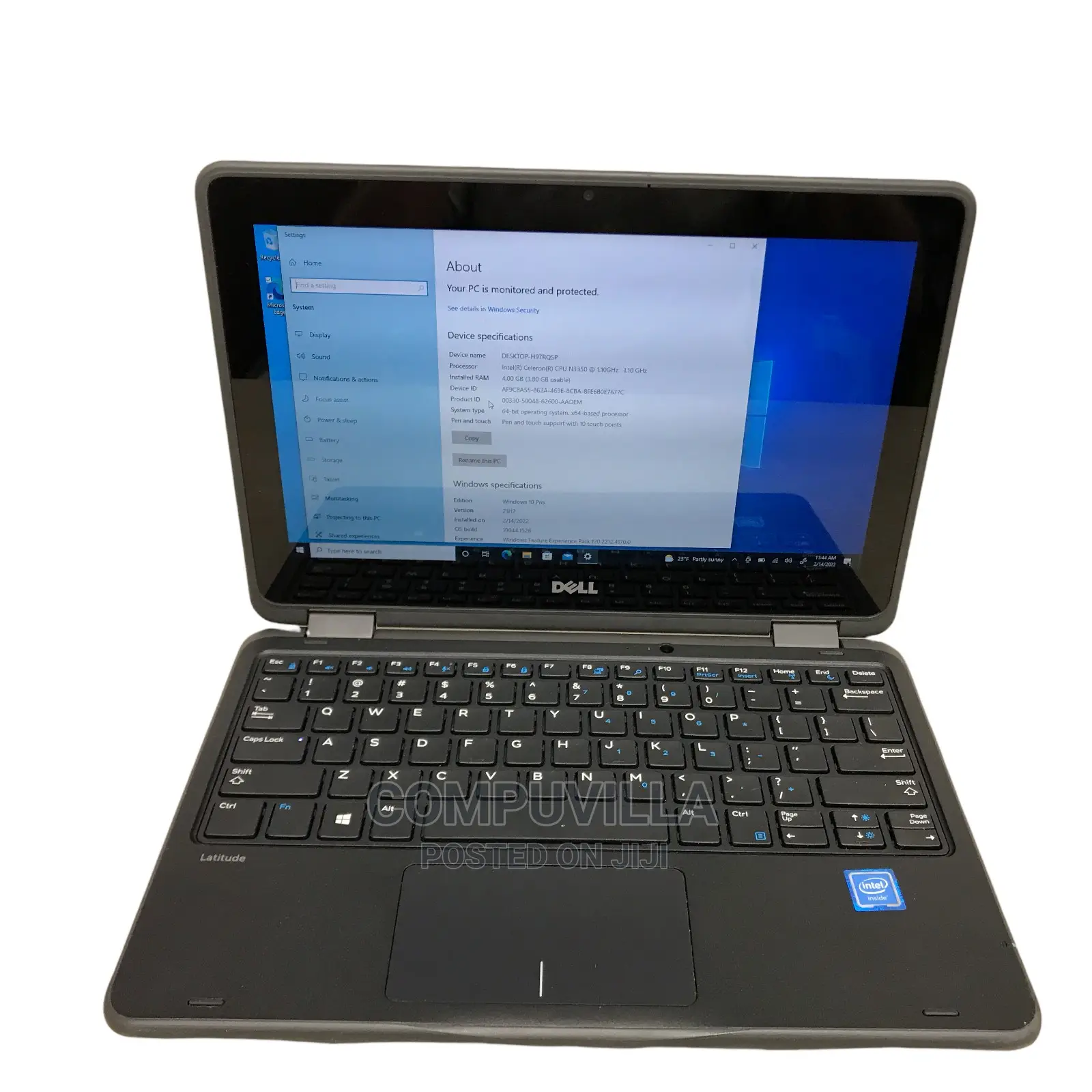 Laptop Dell Latitude 11 3189 4GB Intel Pentium SSD 128GB
