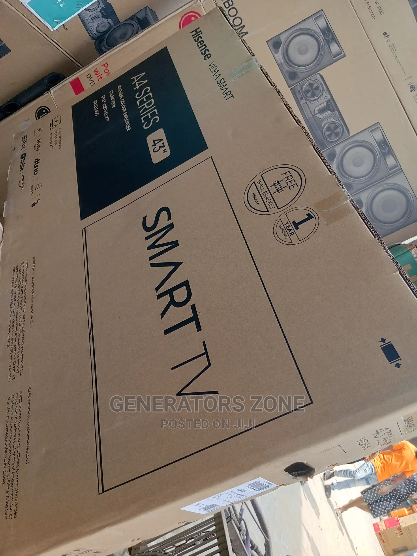 Hisense 43'' Smart Tv+ Bluetooth+Wifi|43A4G