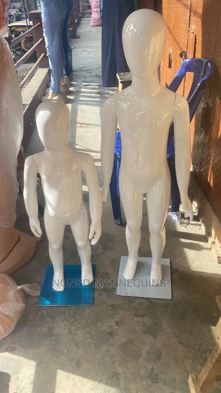 Age1 to 3 Age 3 to 6 Years Glossy White Unisex Mannequins