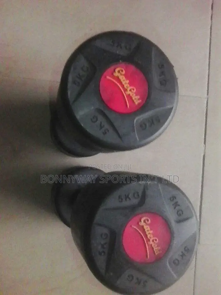 Commercial Black Dumbells Of Diffrent Kg Set