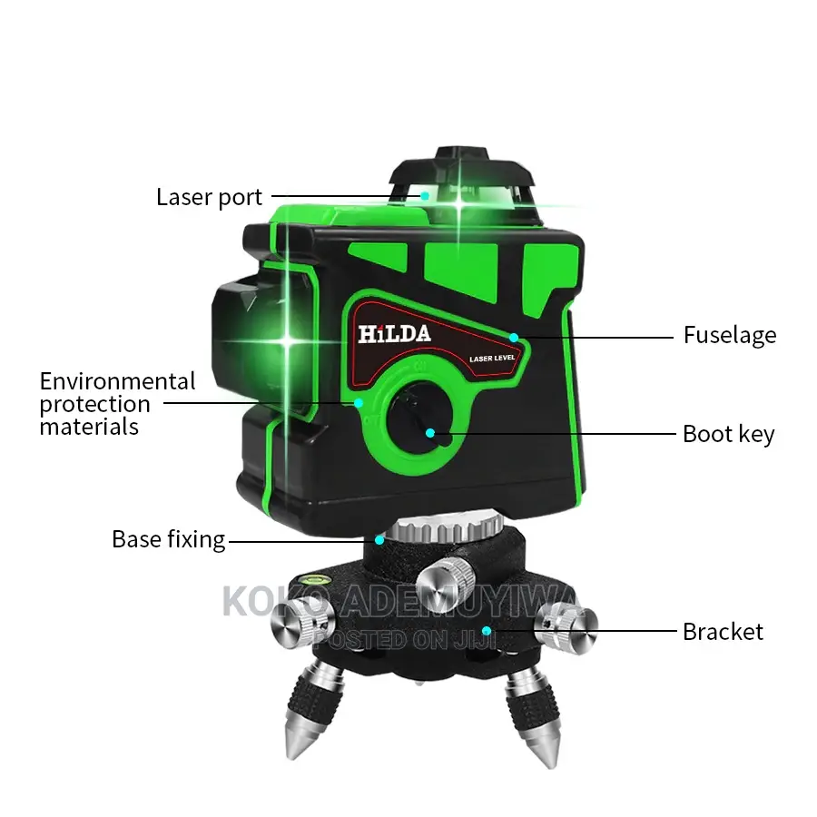 3D 12lines Self Levelling Green Laser Level