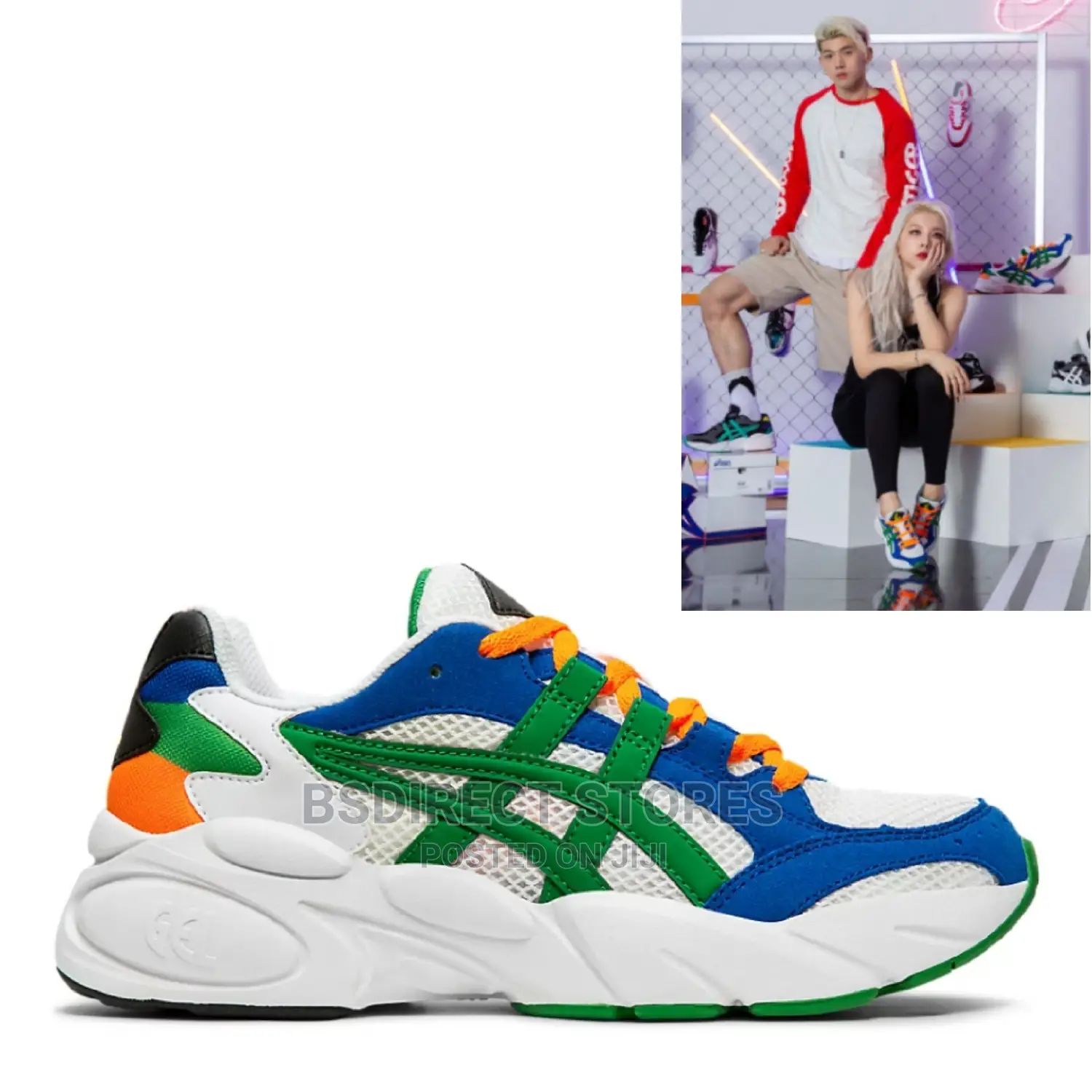 ASICS OASIS Women's GEL-BND White/Green Sportstyle Shoe 42.5