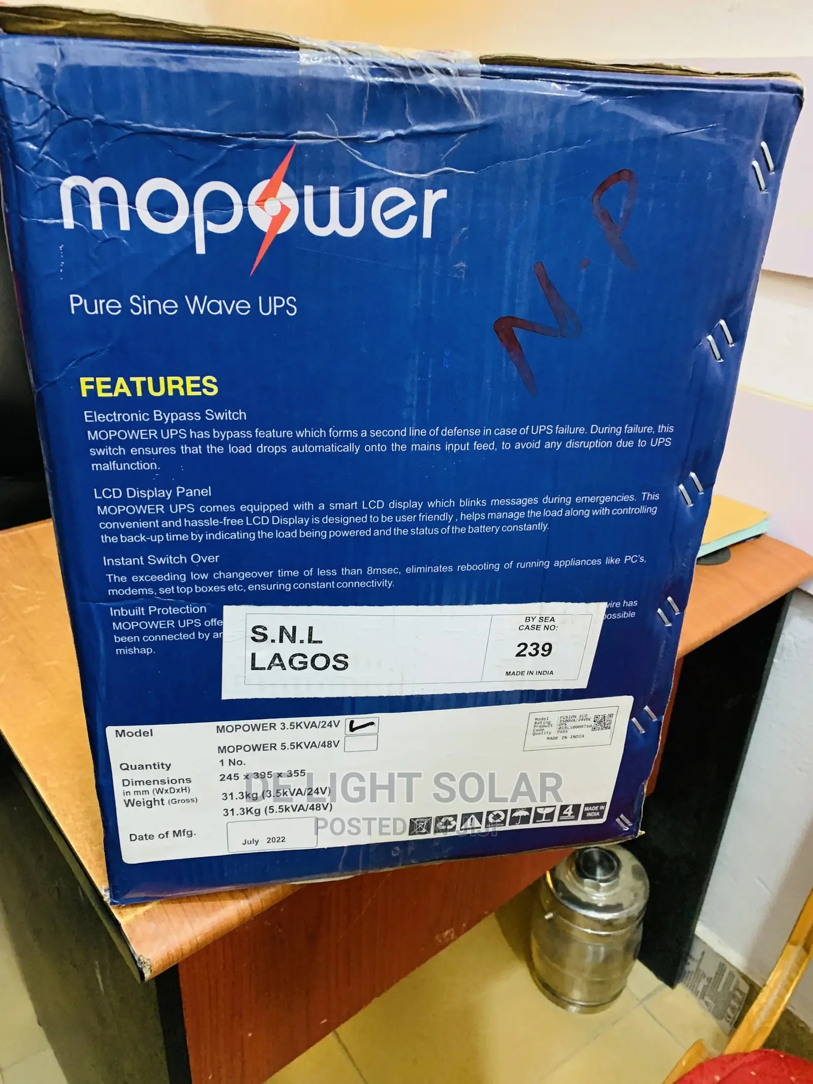 Mopower 3.5kva 24v New Product