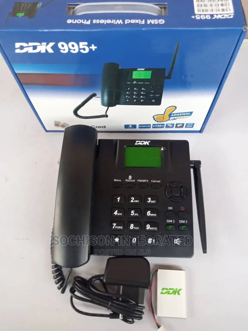 Ddk Double Sim Card Table Phone Voice Recorder, Mp3,FM