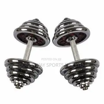30kg Adjustable Chrome Dumbells