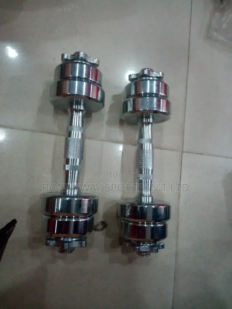 30kg Adjustable Chrome Dumbells
