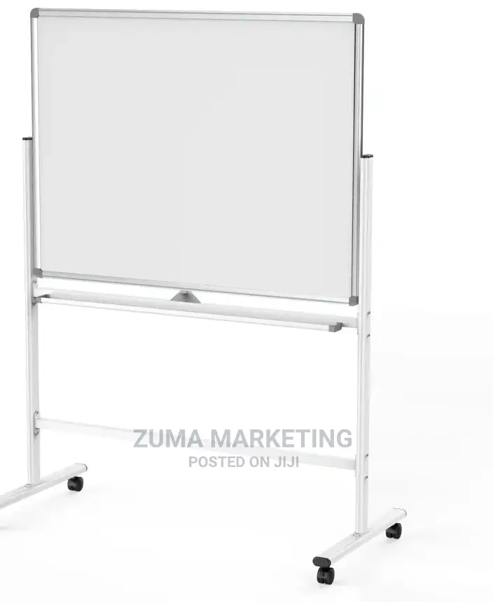 Mobile Revolving Double-Sided Magnetic Whiteboards 4ft X 4ft