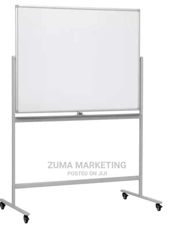 Mobile Revolving Double-Sided Magnetic Whiteboards 4ft X 4ft