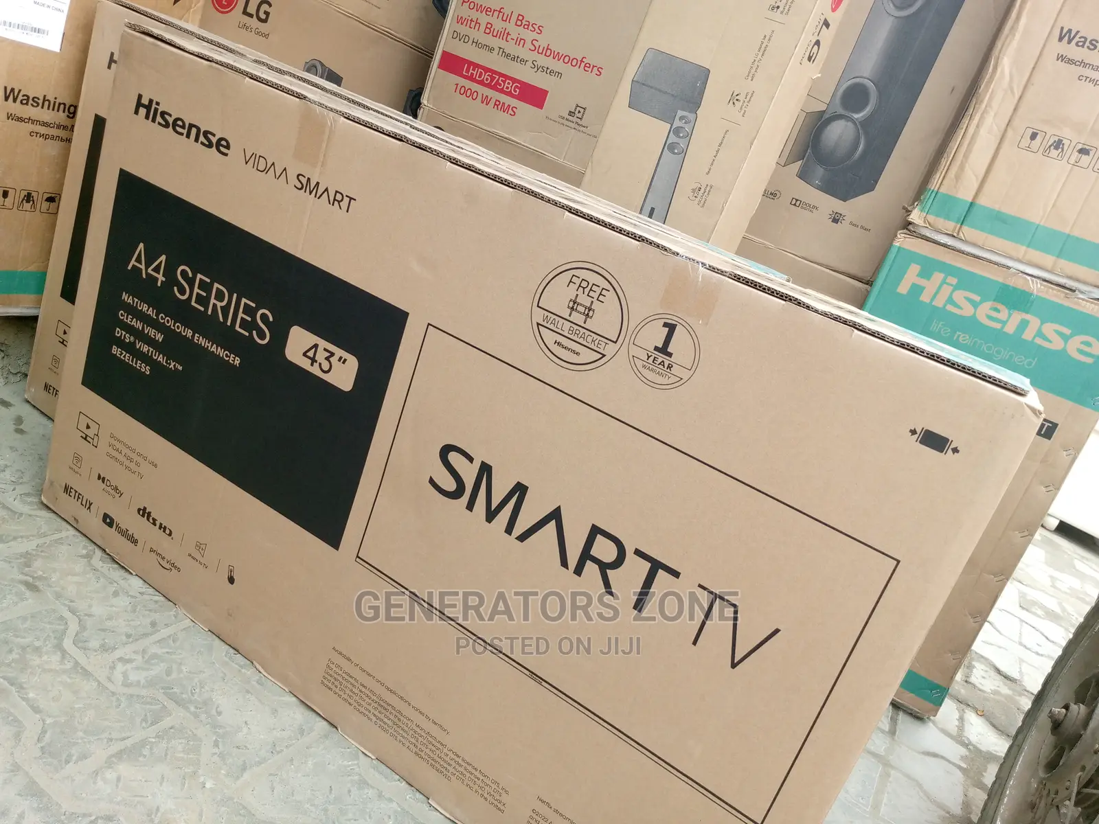 Hisense 43'' Uhd Smart (Tv) +Netflix+Youtube+Miracast-A4g