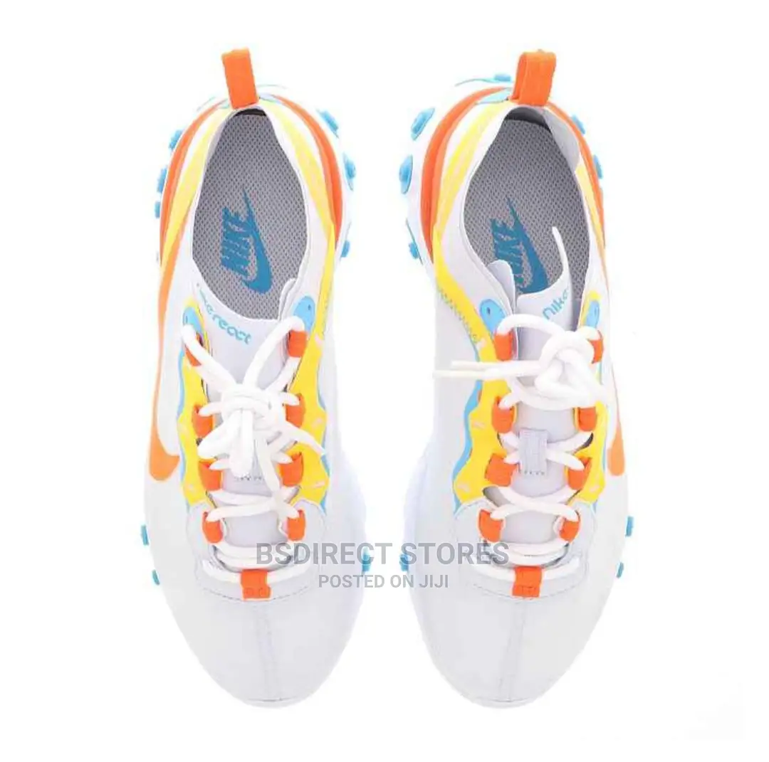 NIKE React Element 55 Ladies Footwear Grey/Hyper Crimson