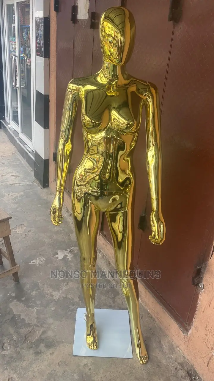 Size 8 Gold Female Faceless Display Mannequin