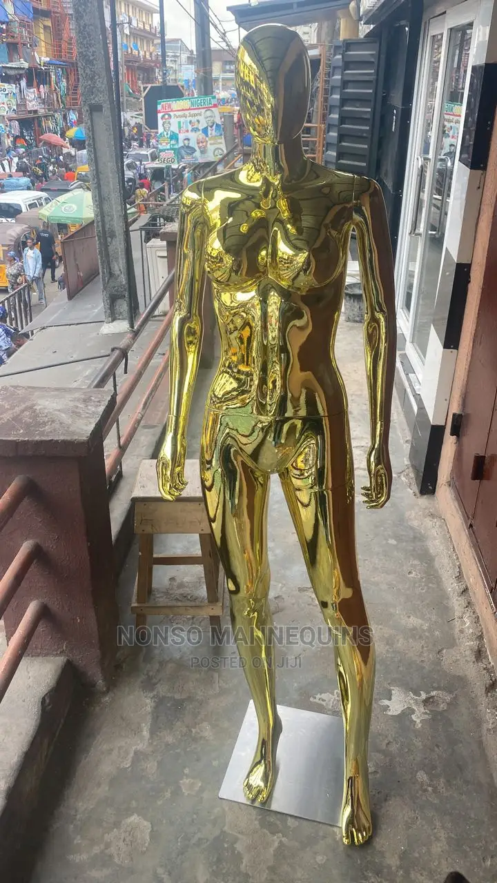 Gold Chrome Size 10 Body Faceless Mannequin