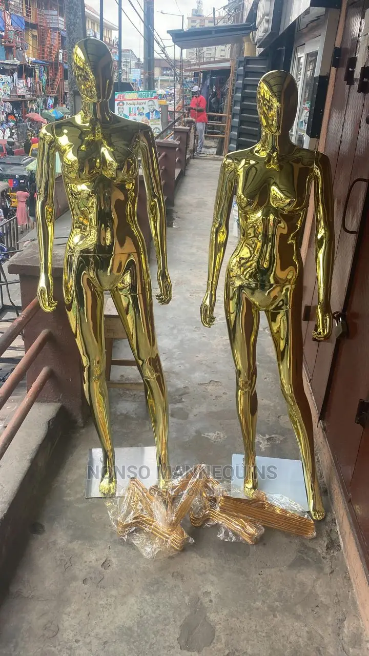 Gold Chrome Size 10 Body Faceless Mannequin