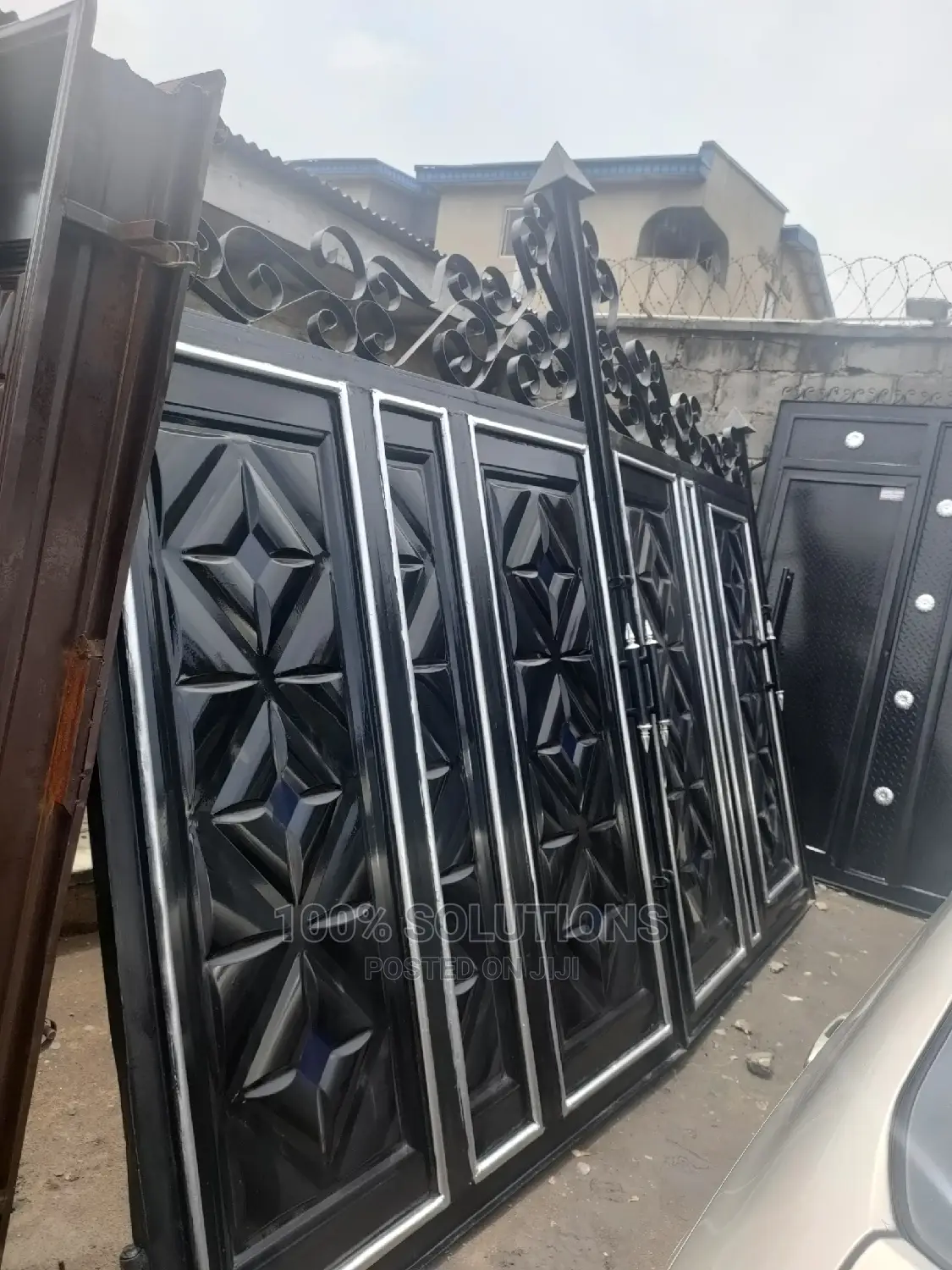 Standard Black With Touch of Silver Swing Gate for Sale