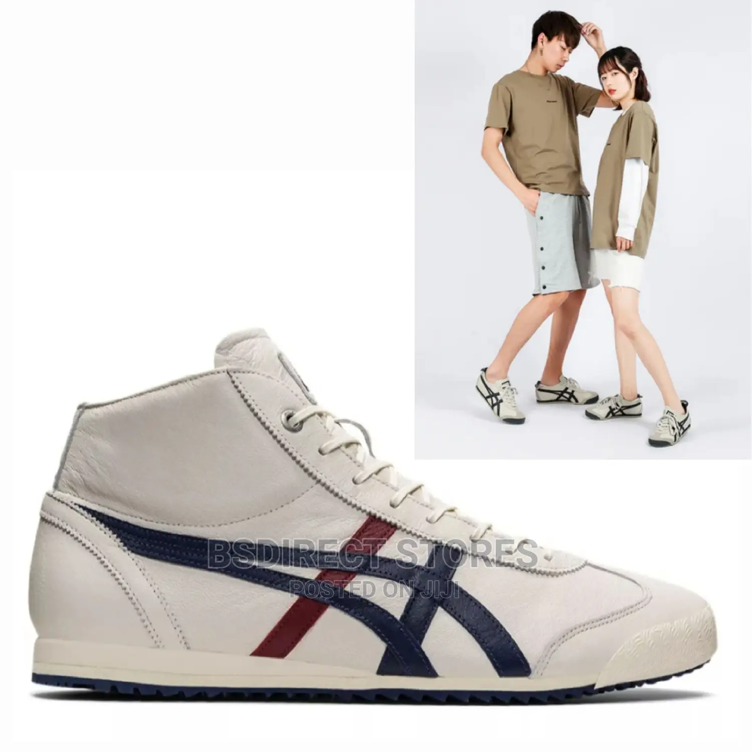 Onitsuka Tiger Cream/Peacoat Mexico 66 SD Mr Unisex Shoes