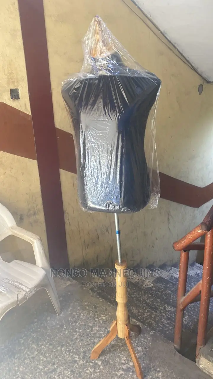 Male Dressform With Wooden Stand