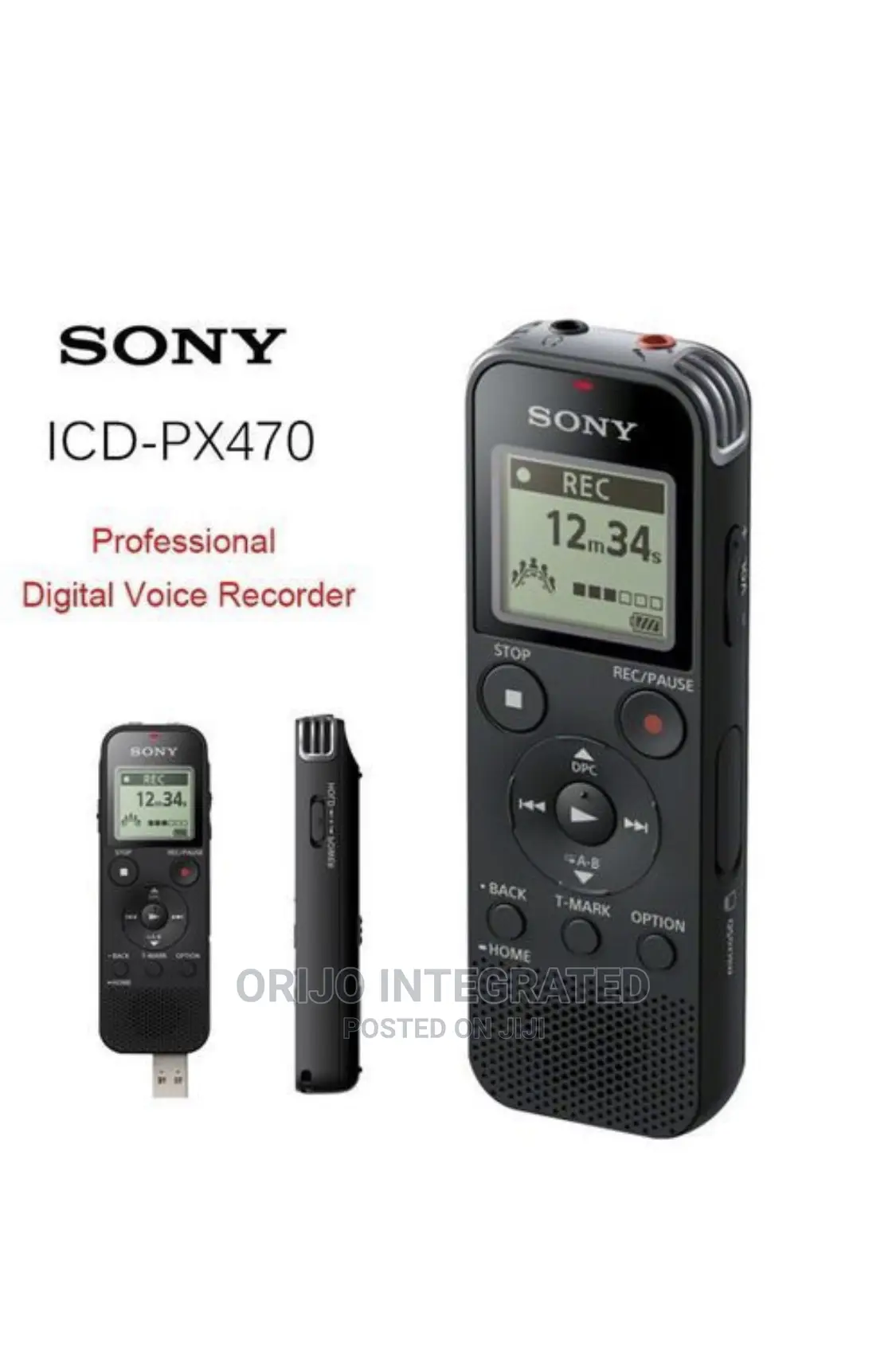 Sony Icd-Px470 Digital Voice Recorder;Usb,Memory Card Space