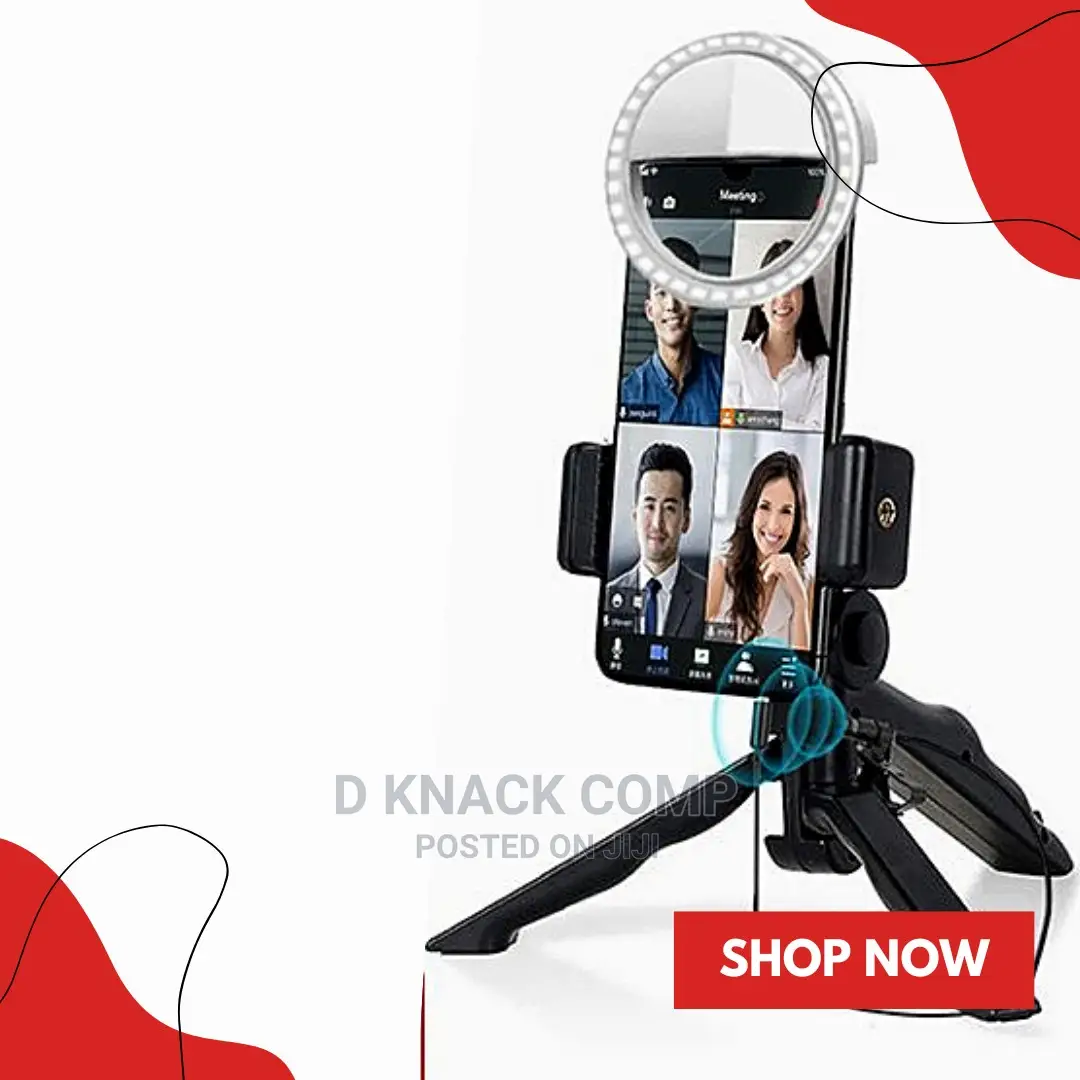 Tripod + Ring Lamp + Capacitive Microphone