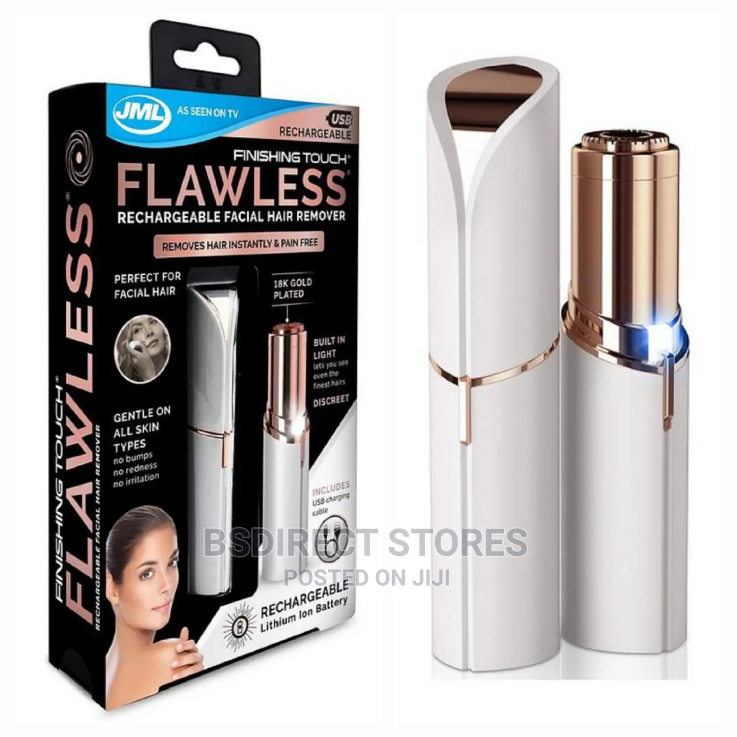 JML Finishing Touch Flawless USB Rechargeable Hair Remover
