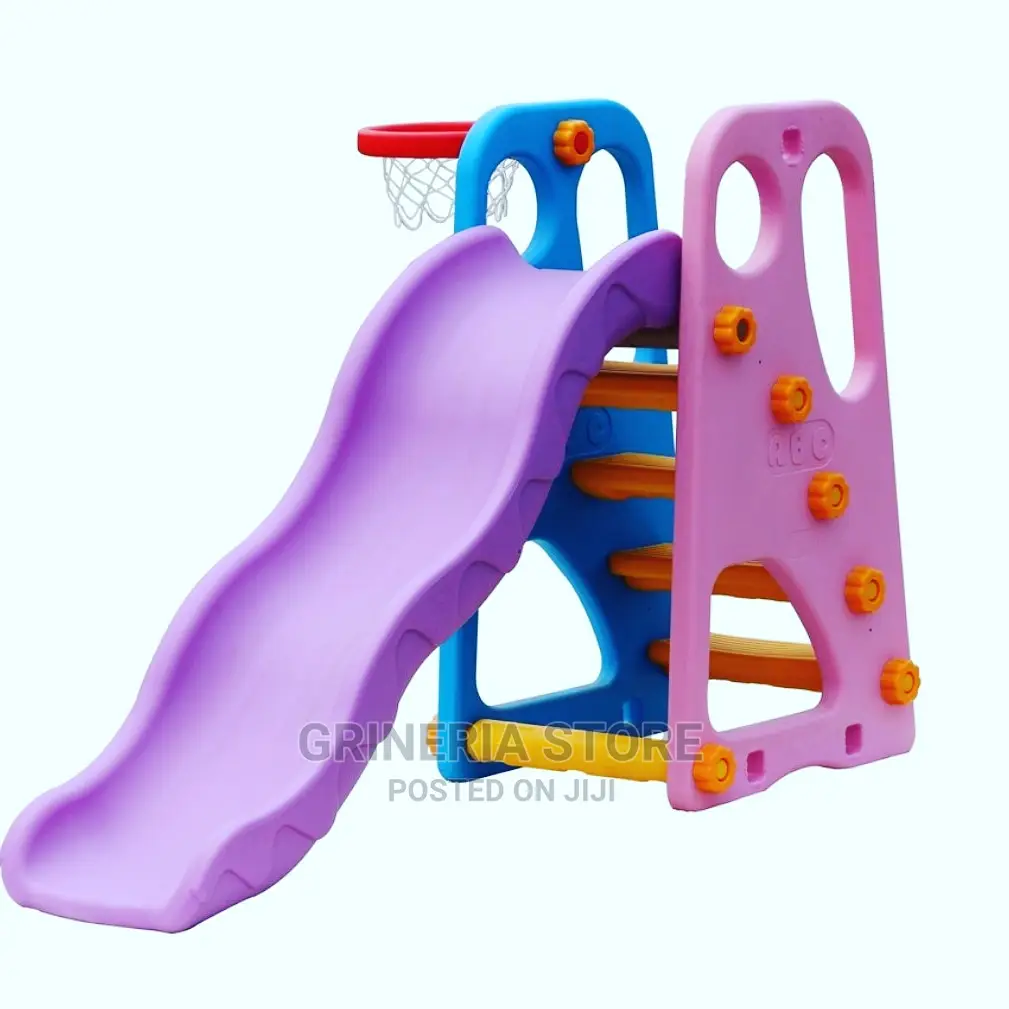 2 in 1 Slide With Basketball Hoop