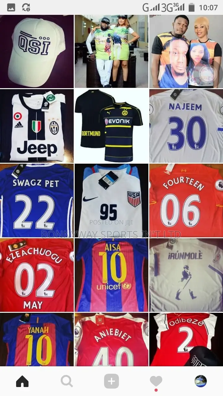All Clubside Jersey At Bonnyway Sports Ltd