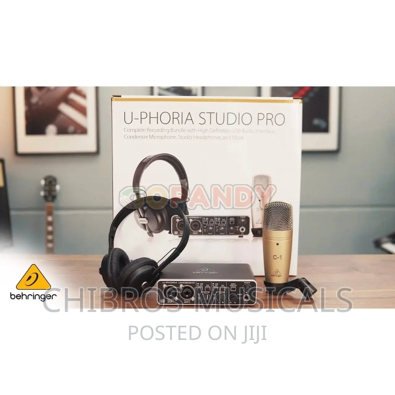 Behringer U-Phoria Studio Pro Recording Bundle