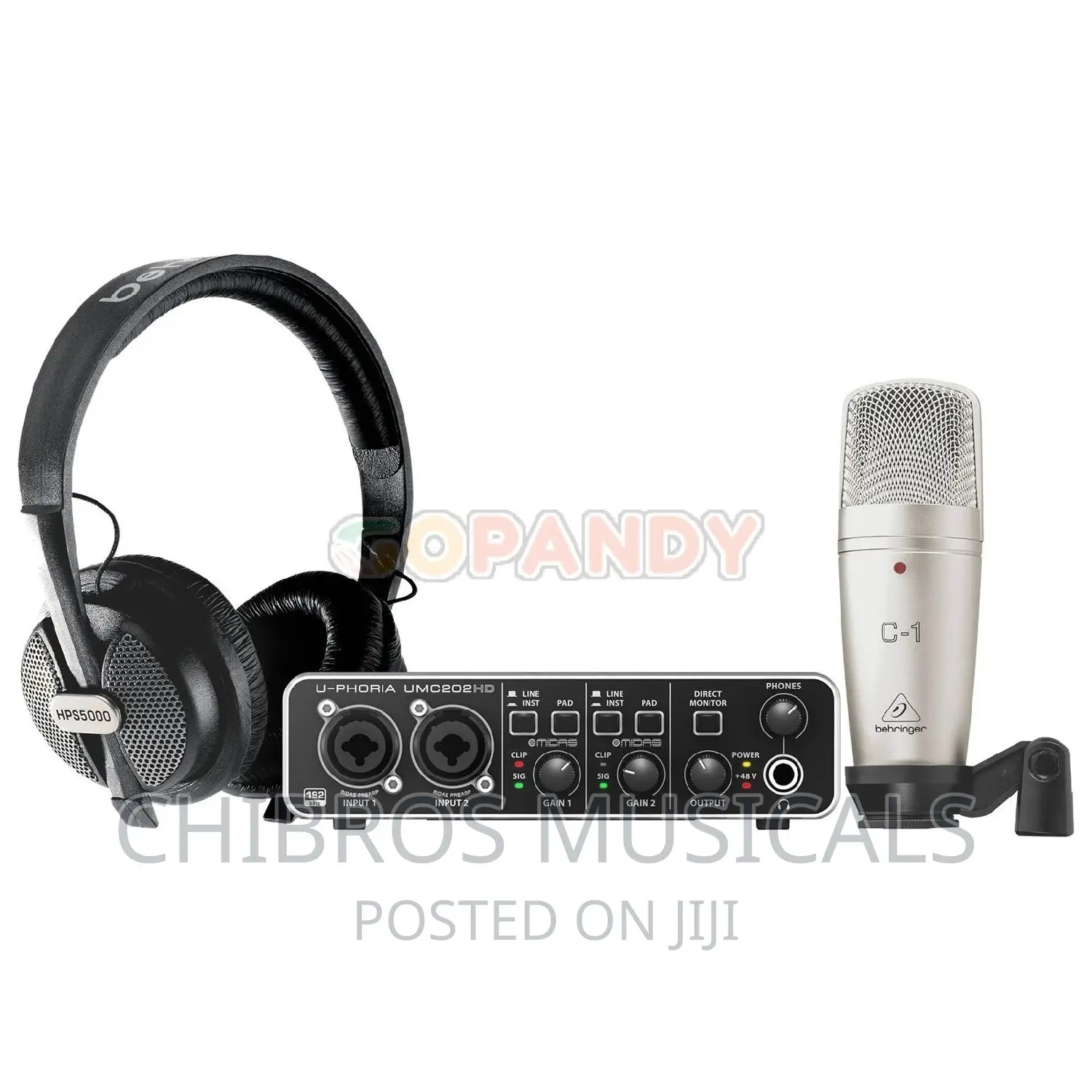 Behringer U-Phoria Studio Pro Recording Bundle