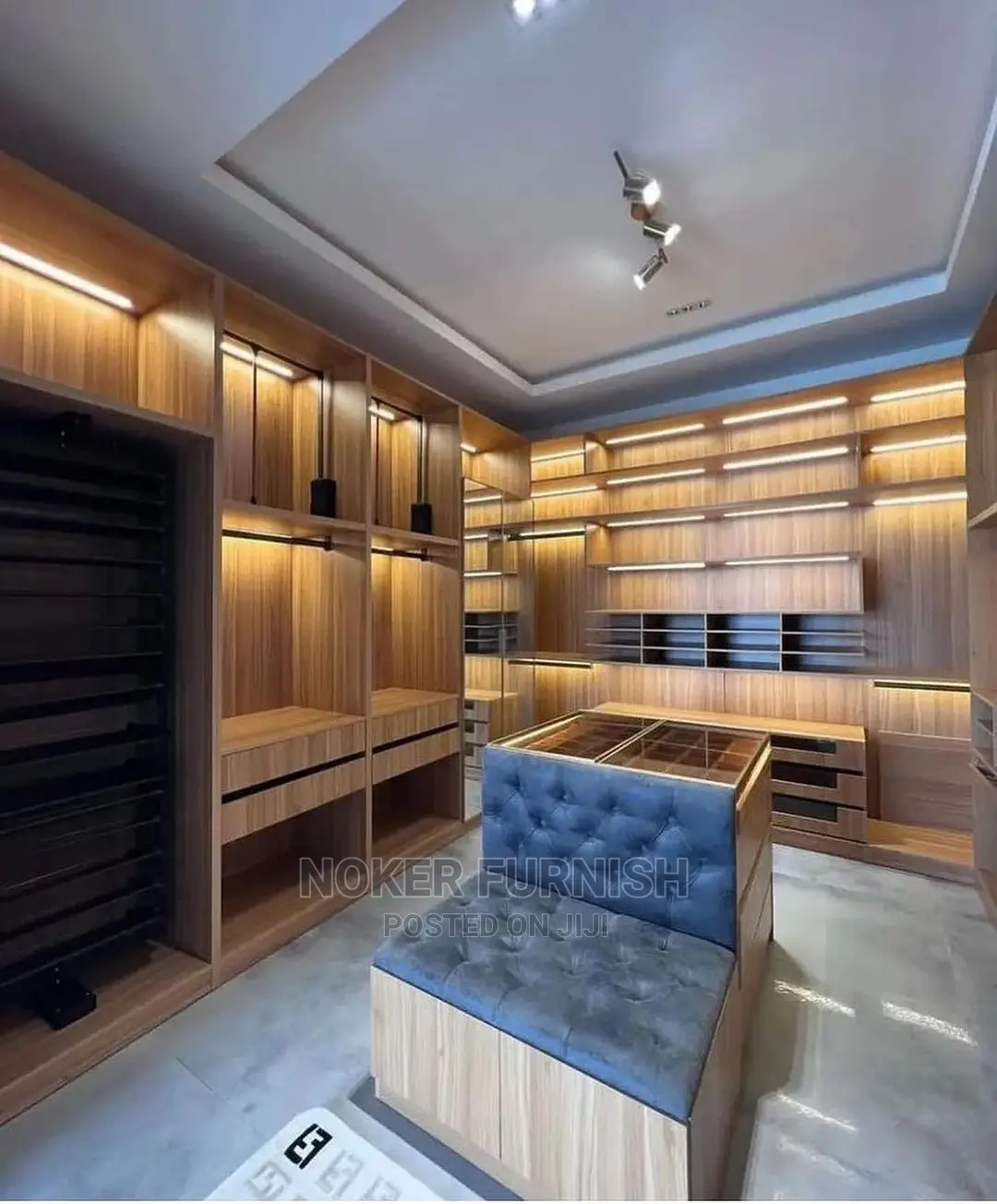 Luxury Closet System With LED Lights
