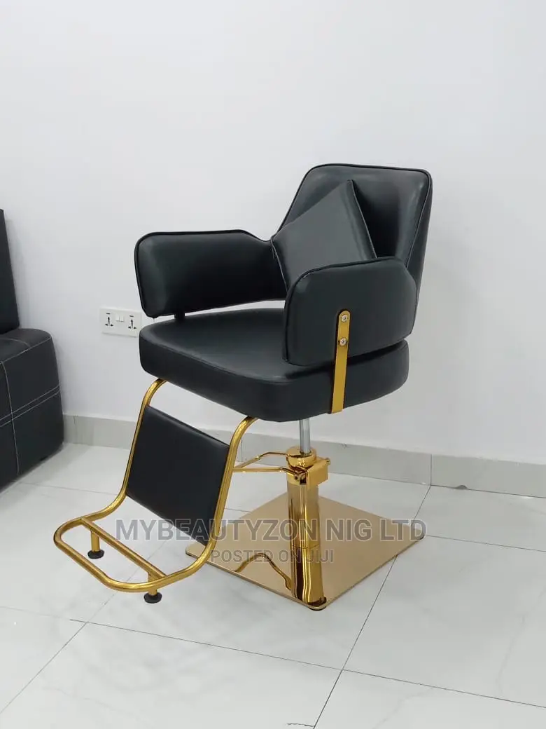 Unisex Gold Base Salon Chair