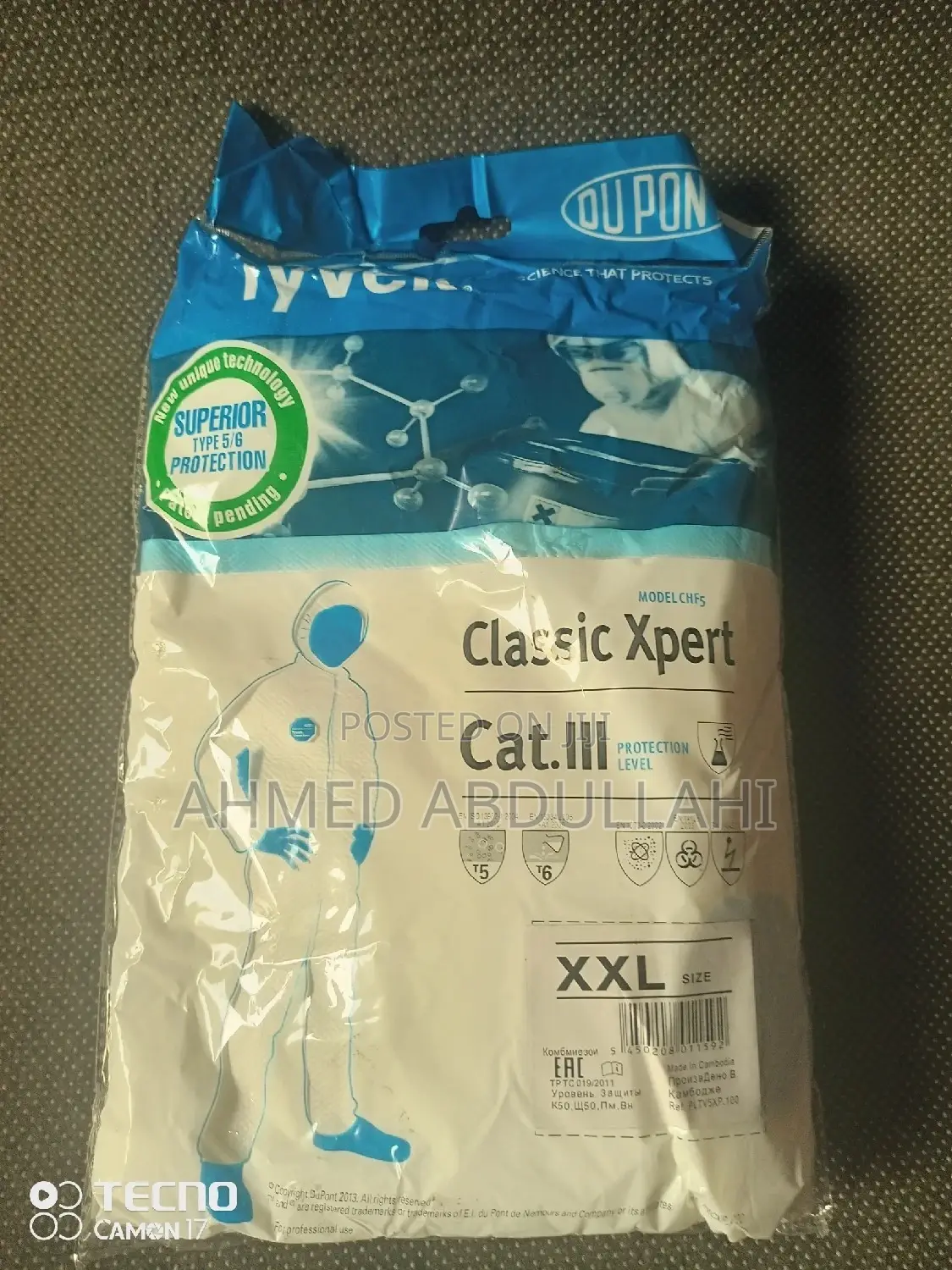 Tyvek Disposable Coveralls