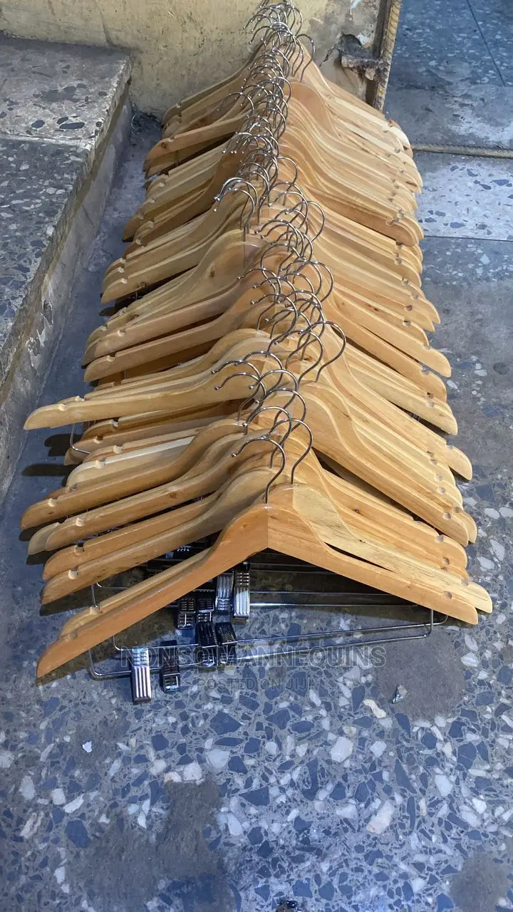 New Model Imported Wooden Clothes Hangers With Clips