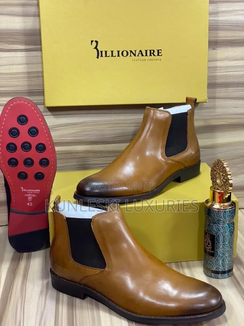Original Billionaire Men Ankle Leather Shoe
