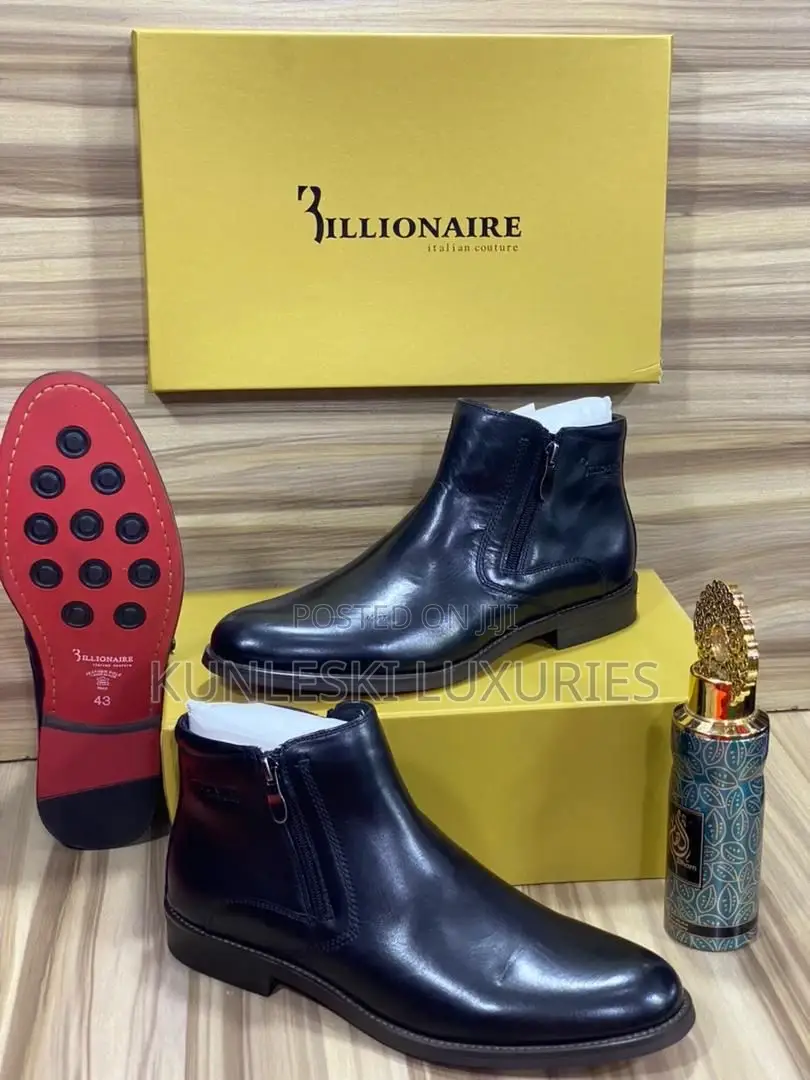 Original Billionaire Men Ankle Leather Shoe
