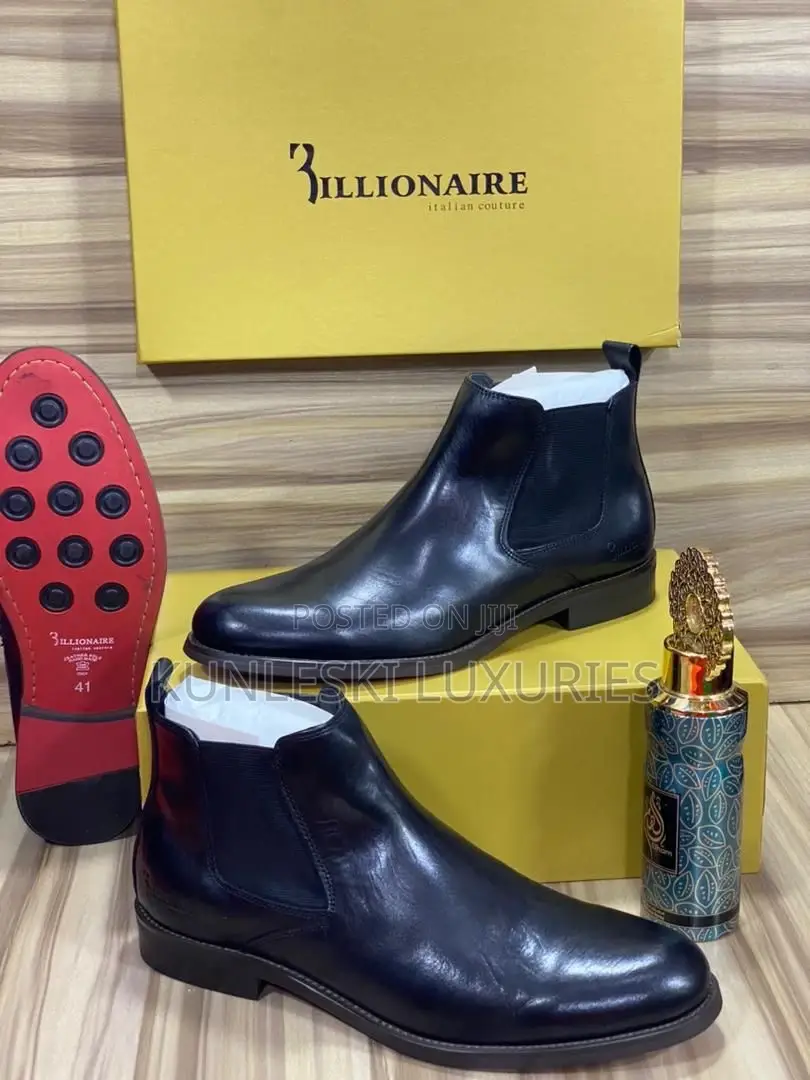 Original Billionaire Men Ankle Leather Shoe