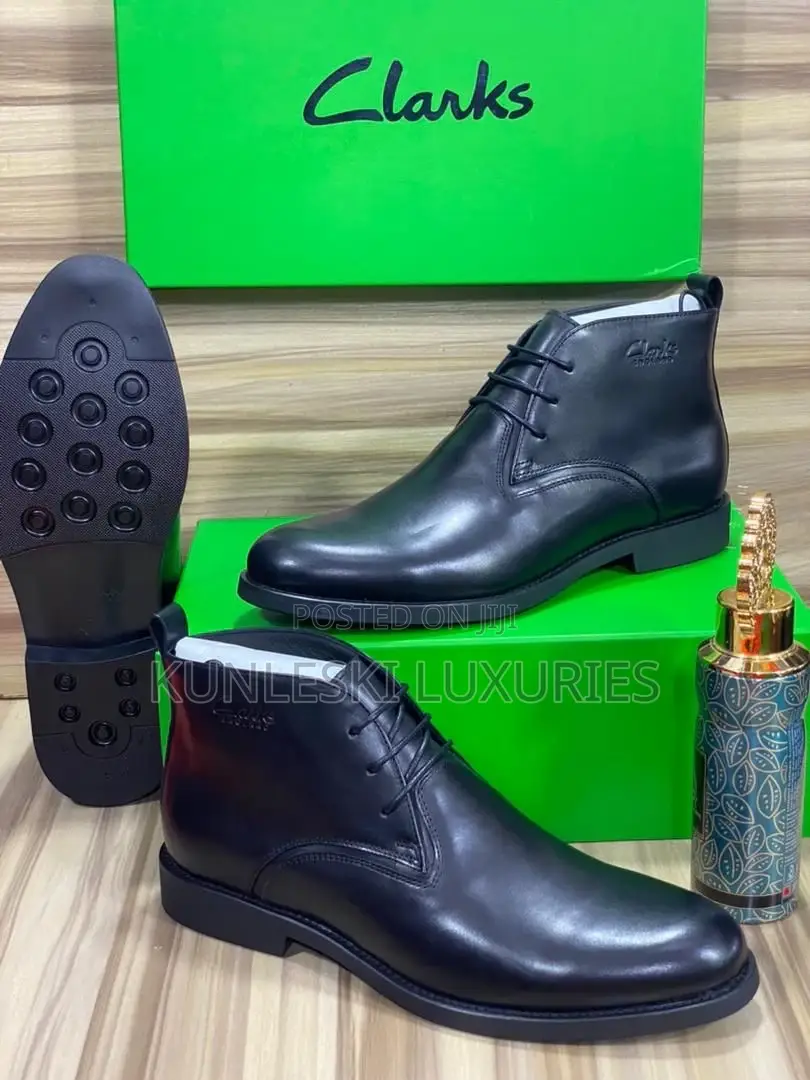 Original Clark Men Ankle Leather Shoe