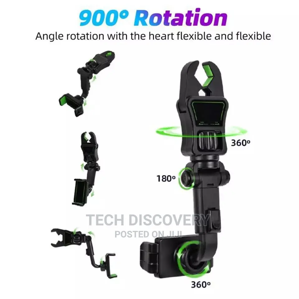 Multifunction Car Rearview Mirror Phone Holder