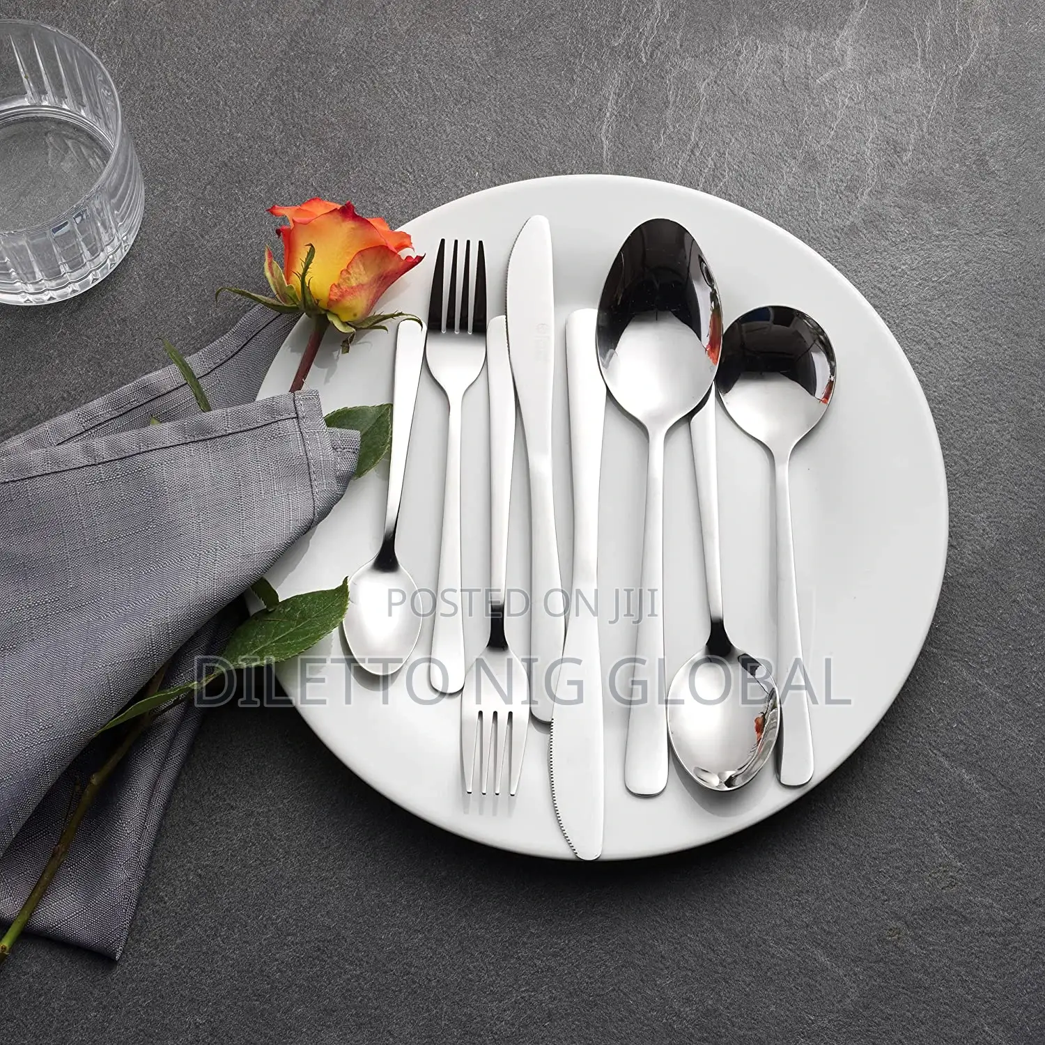 Russell Hobbs Madrid 44 Piece Cutlery Set-Service for 6