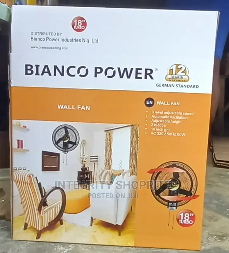 Bianco Power Wall Fan