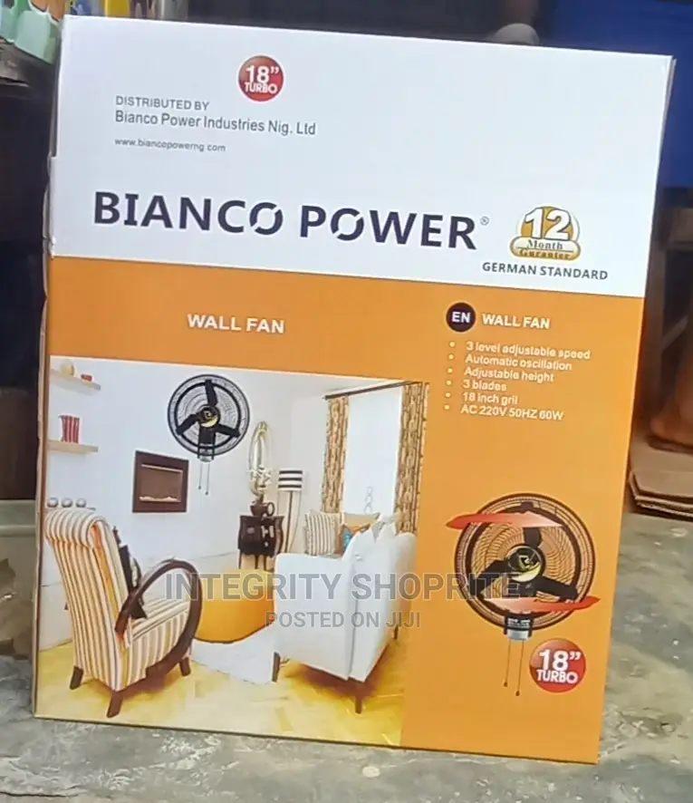 Bianco Power Wall Fan
