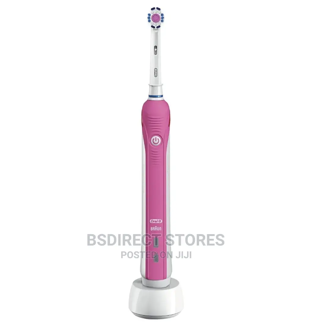 Oral-b 2000W 3D White Electric Rechargeable Toothbrush, Pink