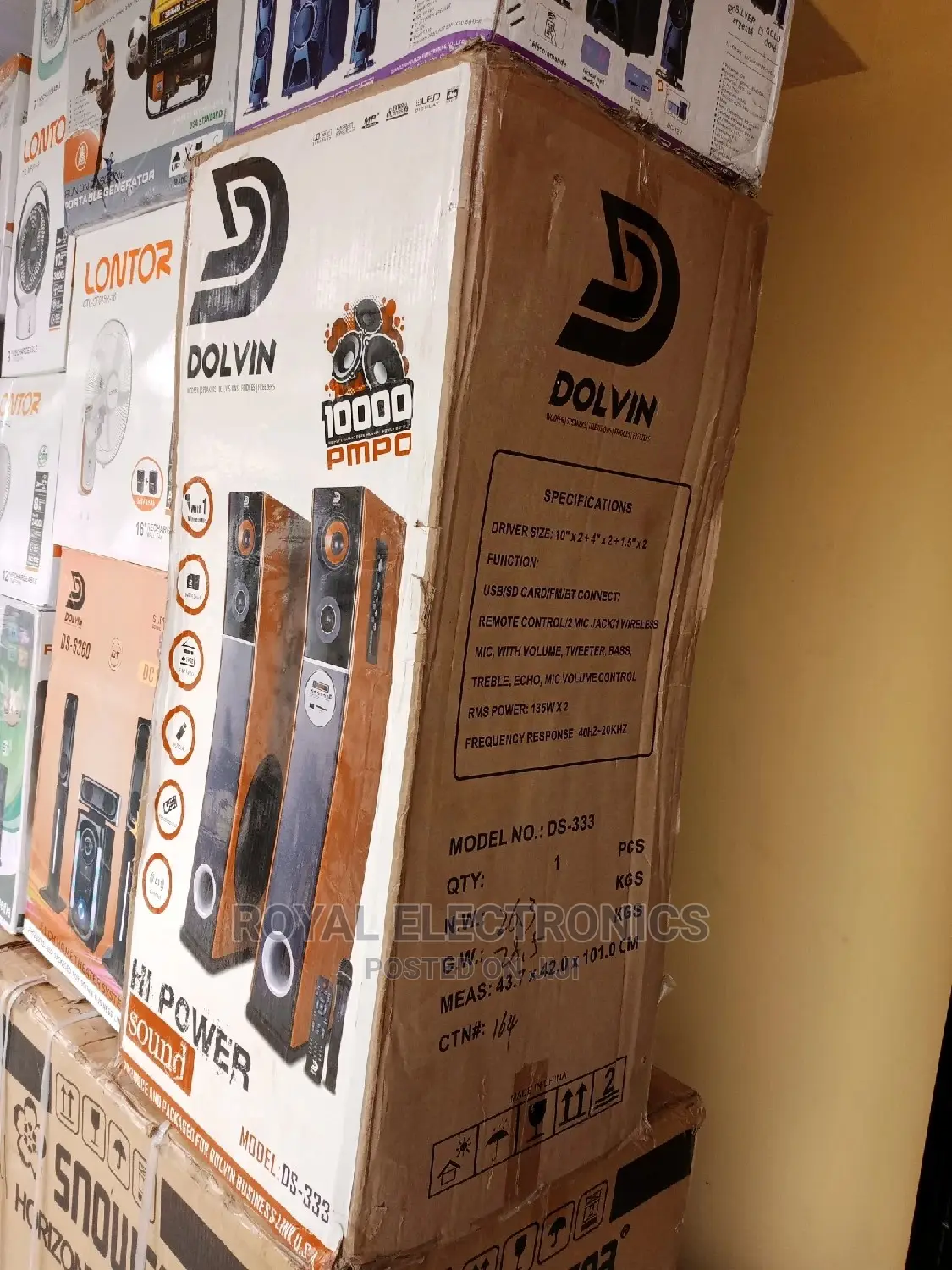 World Best Dolvin Ds-333 Woofer Hi Power Sound 10000w