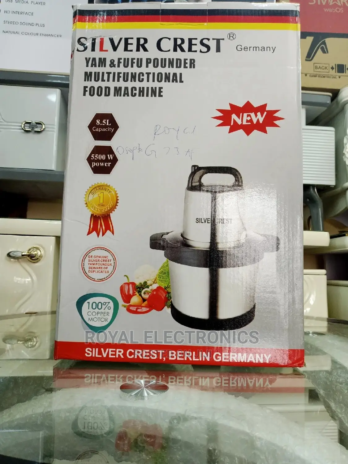 Multifunction Silver Crest(5500W) 8.5L Yam and Fufu Pounder