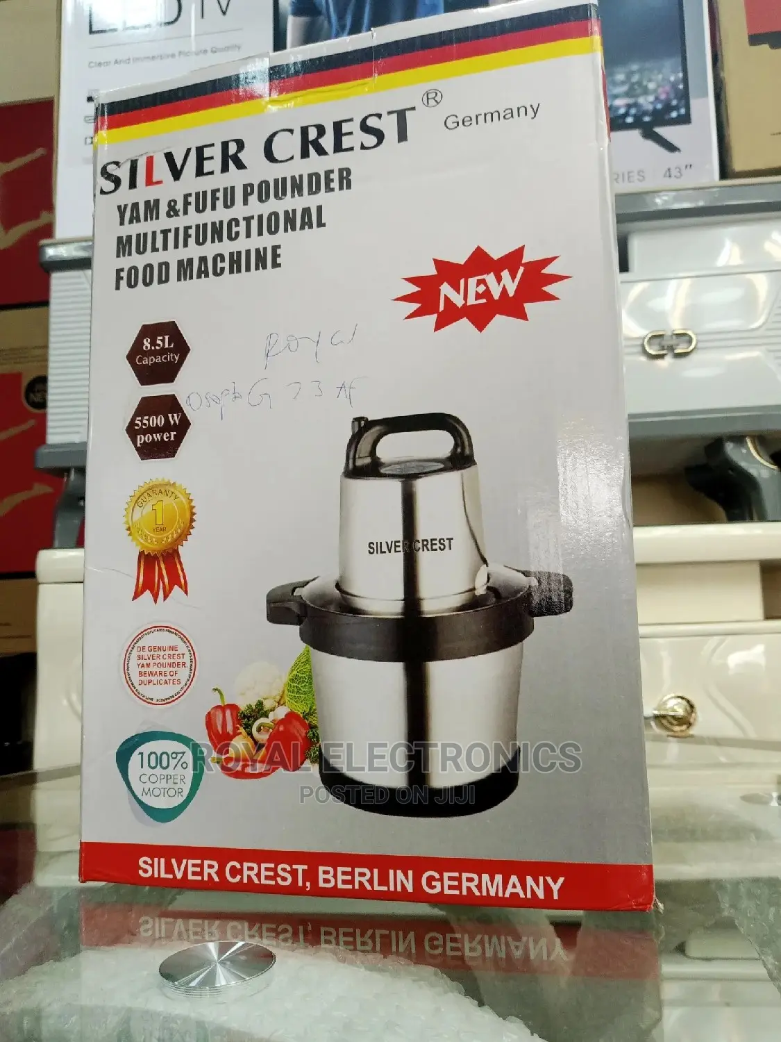 Multifunction Silver Crest(5500W) 8.5L Yam and Fufu Pounder